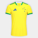Camisa Masculina Cruzeiro Brasil Adidas 2026 - Amarelo+Verde